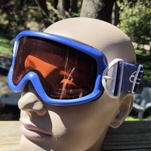 SMITH Blue Frame Orange Lens Ski/Snowboard Goggles GREAT Condition